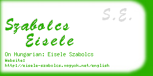 szabolcs eisele business card